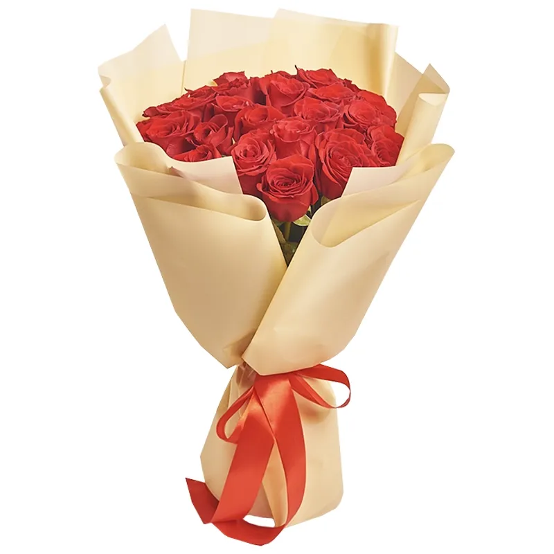 Букет из 21 красной розы (60 см)
